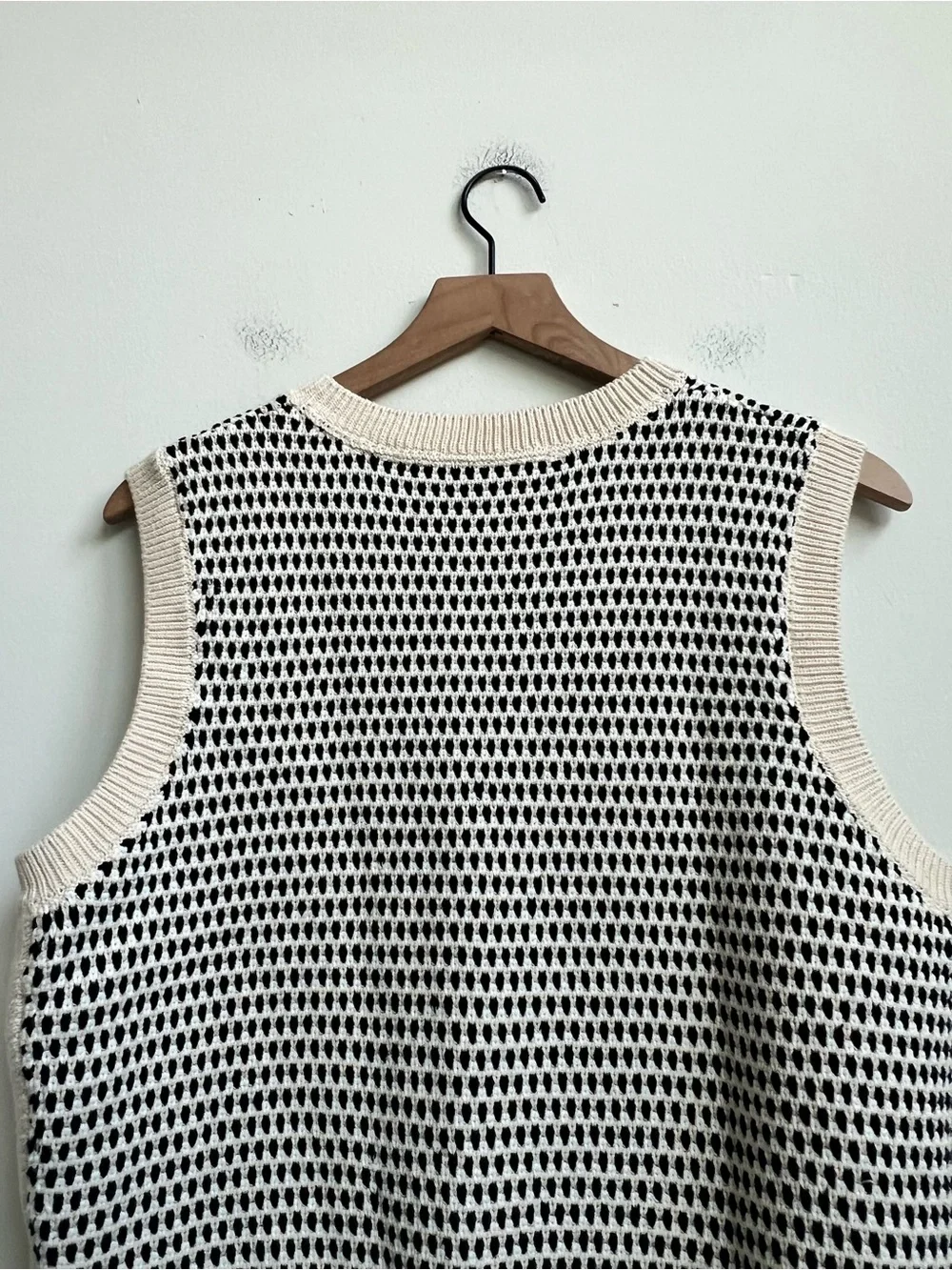Anthropologie Varley Knowles Textured Knit Sleeveless Sweater Vest Large Birch